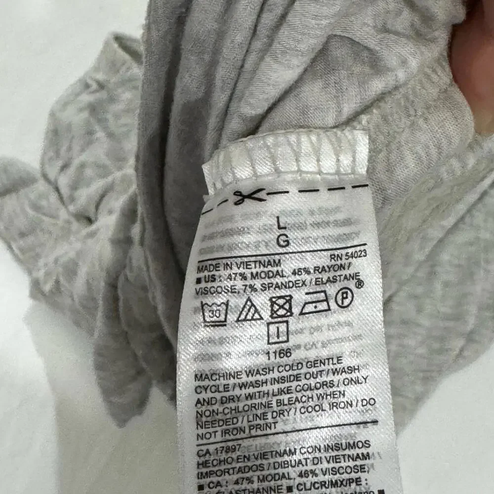 NWOT Old Navy Grey Modal Sleep Lounge Graphic Oversized Shirt- Size Large - Picture 6 of 6